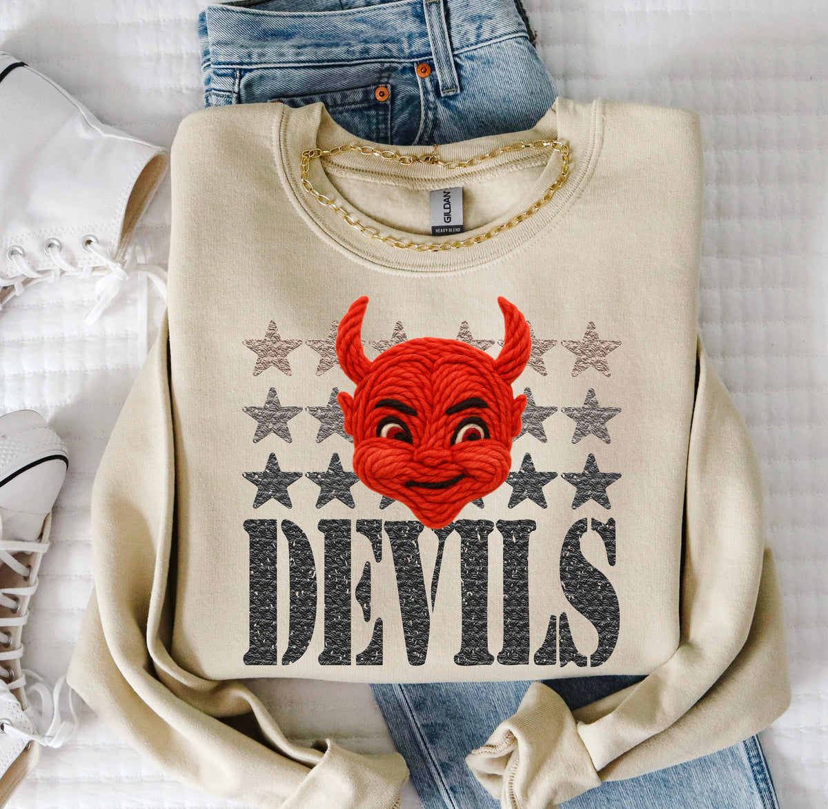 Devils Yarn Mascot (S&G) DTF transfer