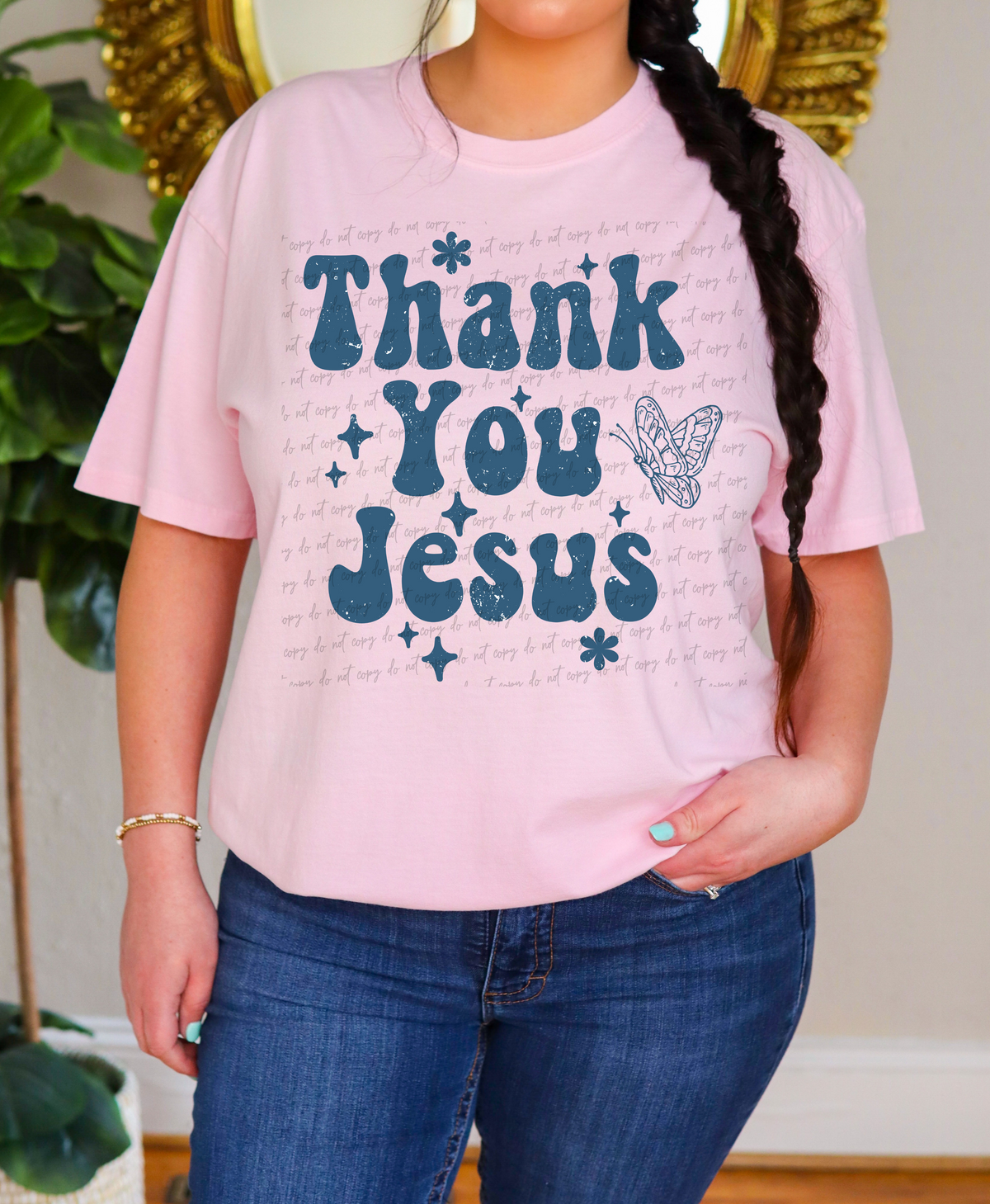 Thank you jesus 28832 DTF Transfer