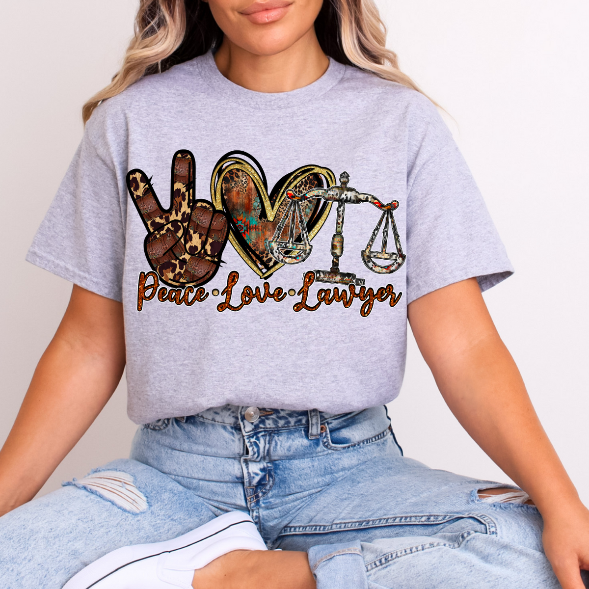 Peace Love Lawyer (RD) DTF Transfer
