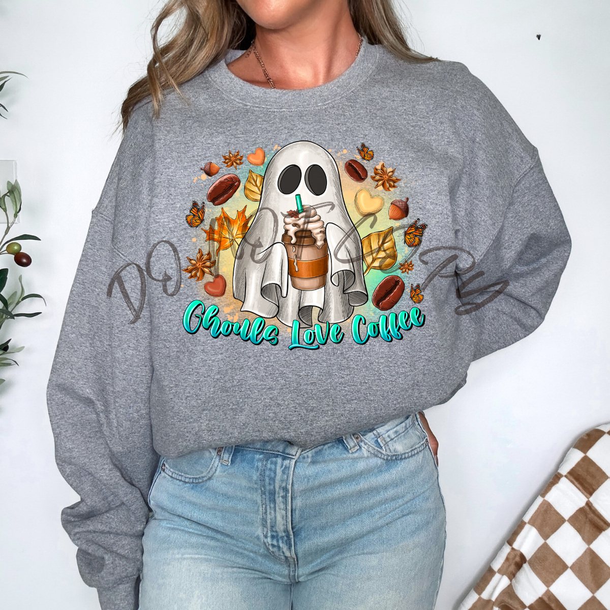 Ghouls Love Coffee  (RD) DTF Transfer