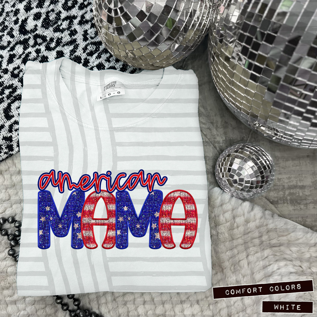American Mama no bows (Caplinger) 102790 DTF transfer