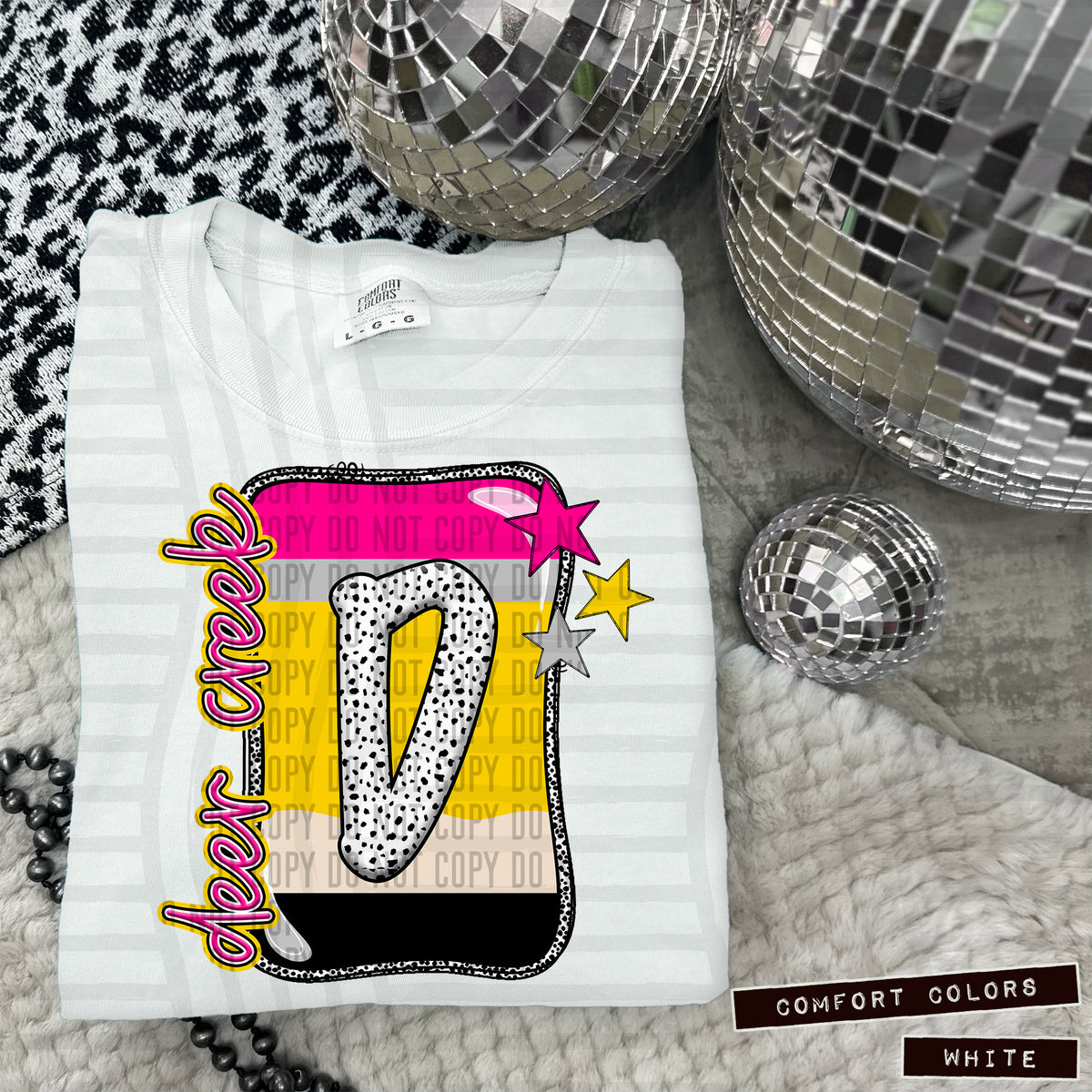 Deer Creek Pencil Mascot (Caplinger) 101213 DTF transfer