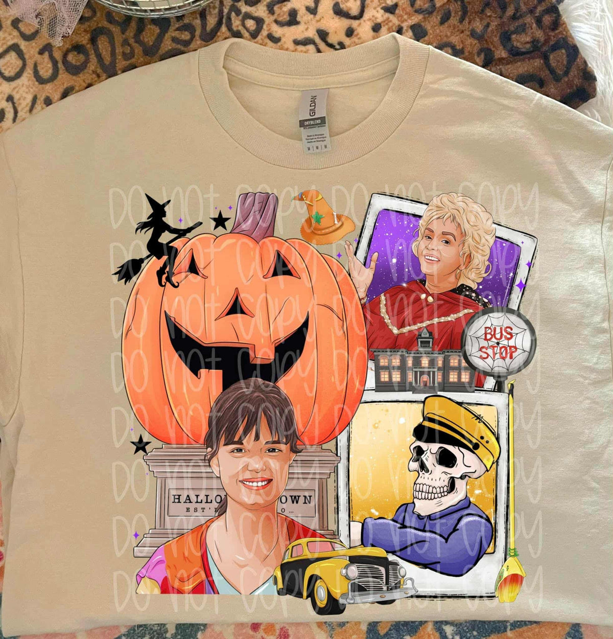 Halloween town Polaroids SSD DTF transfer