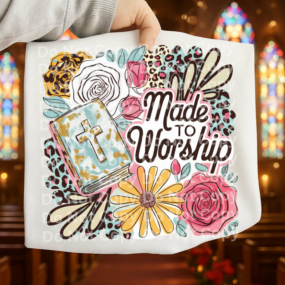 Made to worship (Irene) DTF transfer