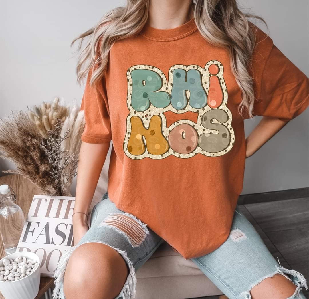 Rhinos boho (C’s) 60228 DTF transfer