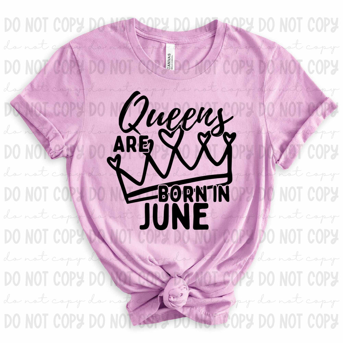 Queens are born in June BLACK (REVEL) 79750 DTF transfer