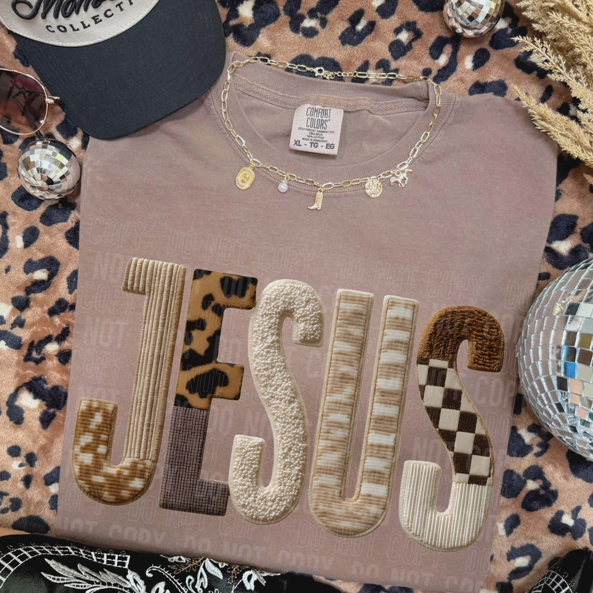 Jesus faux yarn (Sbb) DTF Transfer