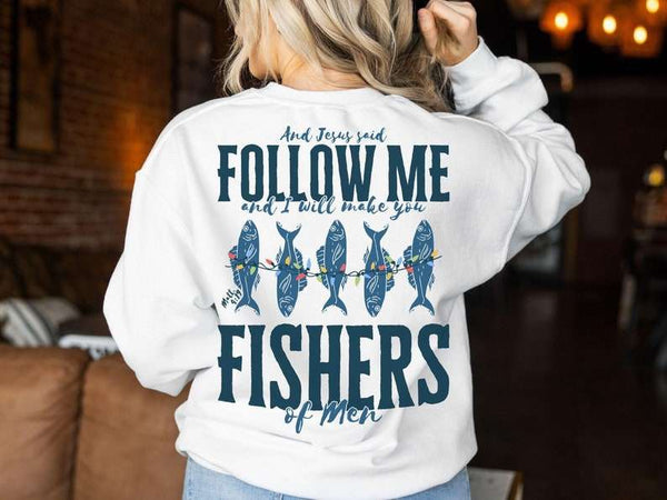 Follow me fishers blue (KARTA) 67122 DTF transfer