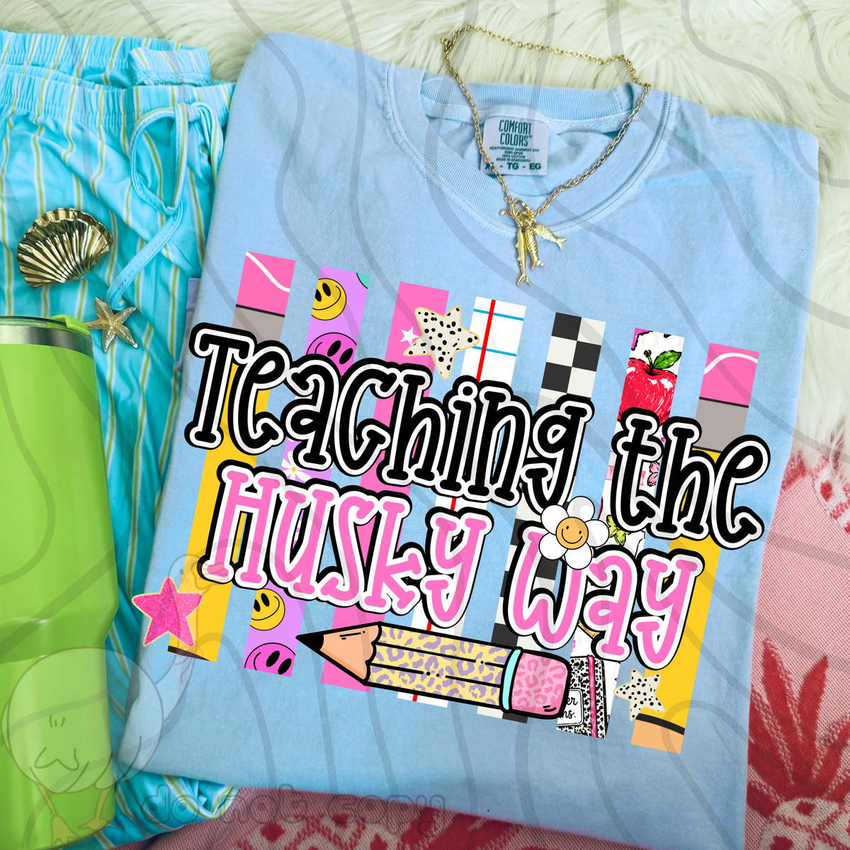 Teaching the husky way school stripes (DKD) DTF Transfer