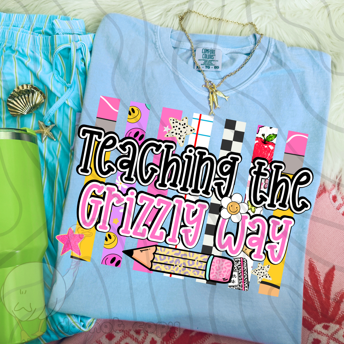 Teaching the grizzly way school stripes (DKD) DTF Transfer