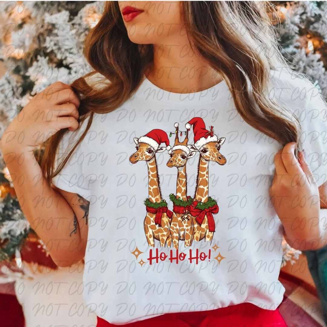 Ho ho ho girafes (vintage) 67328 DTF transfer