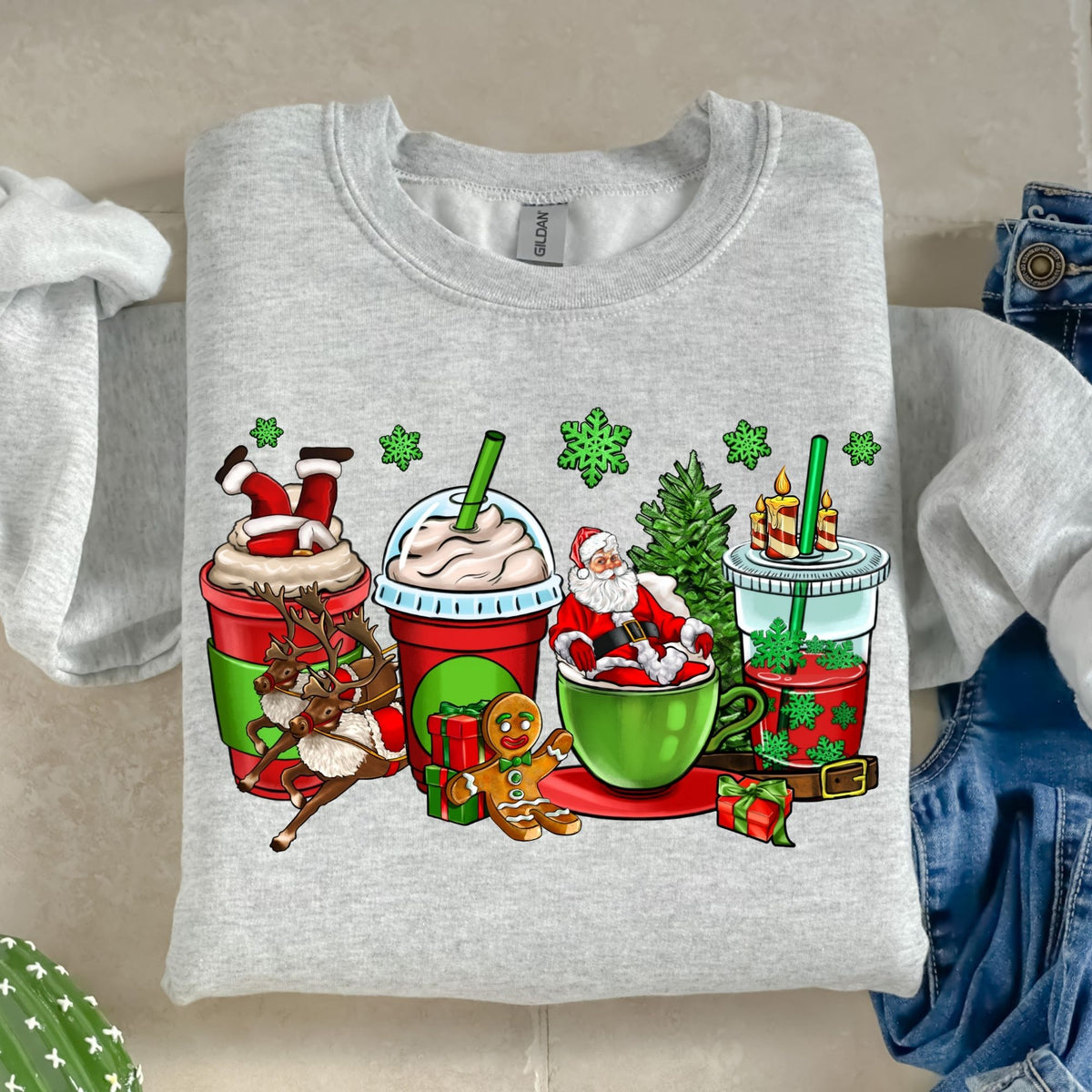 Christmas Coffee Cups-38582-DTF transfer