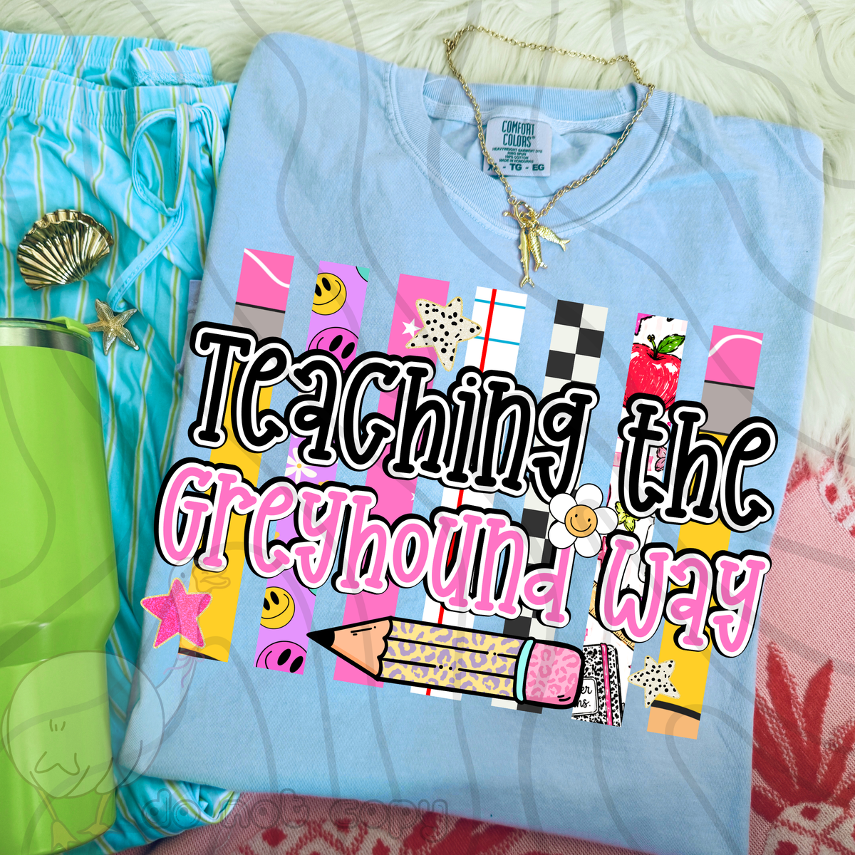 Teaching the greyhound way school stripes (DKD) DTF Transfer