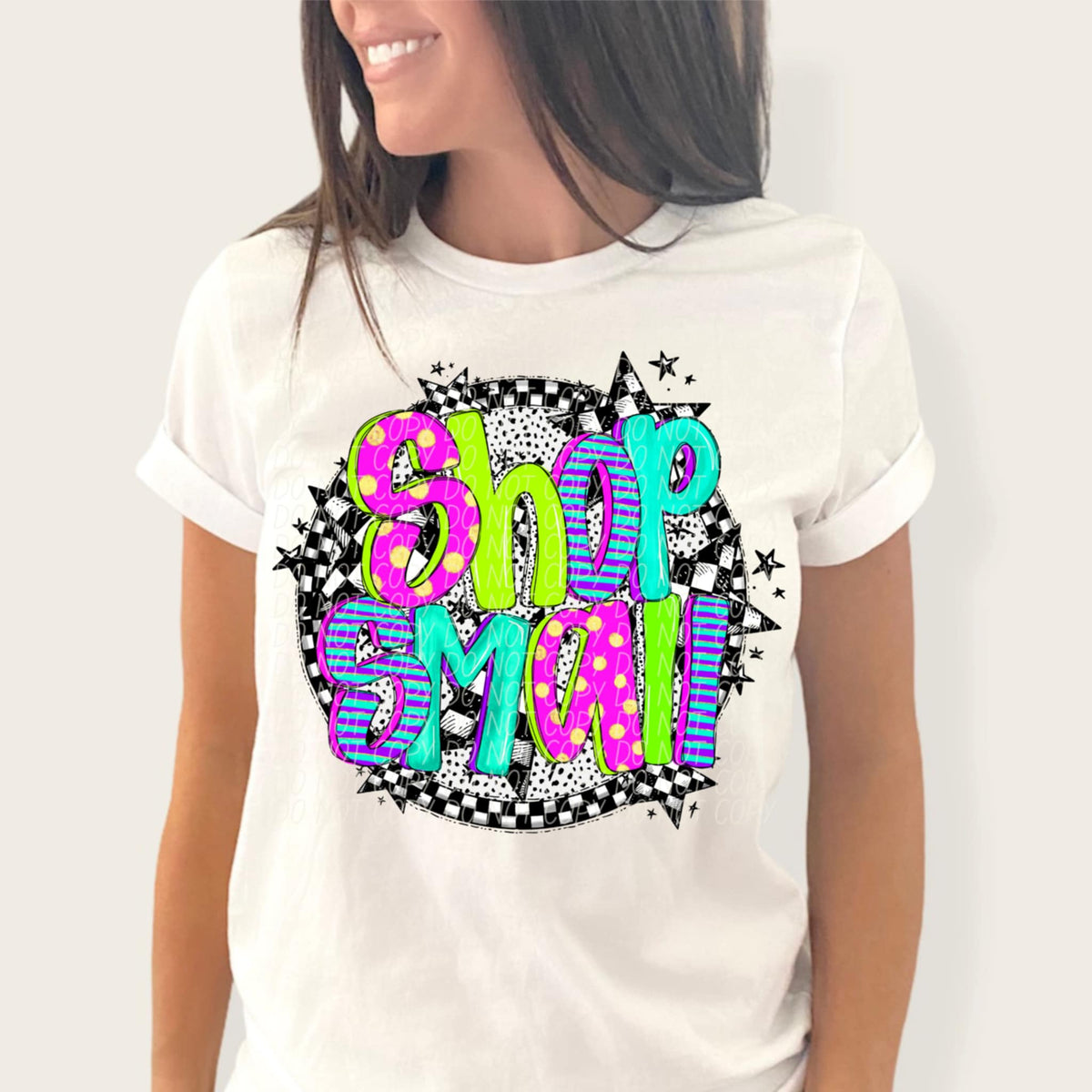 Shop small neon font circle (CITY) 91309 DTF transfer