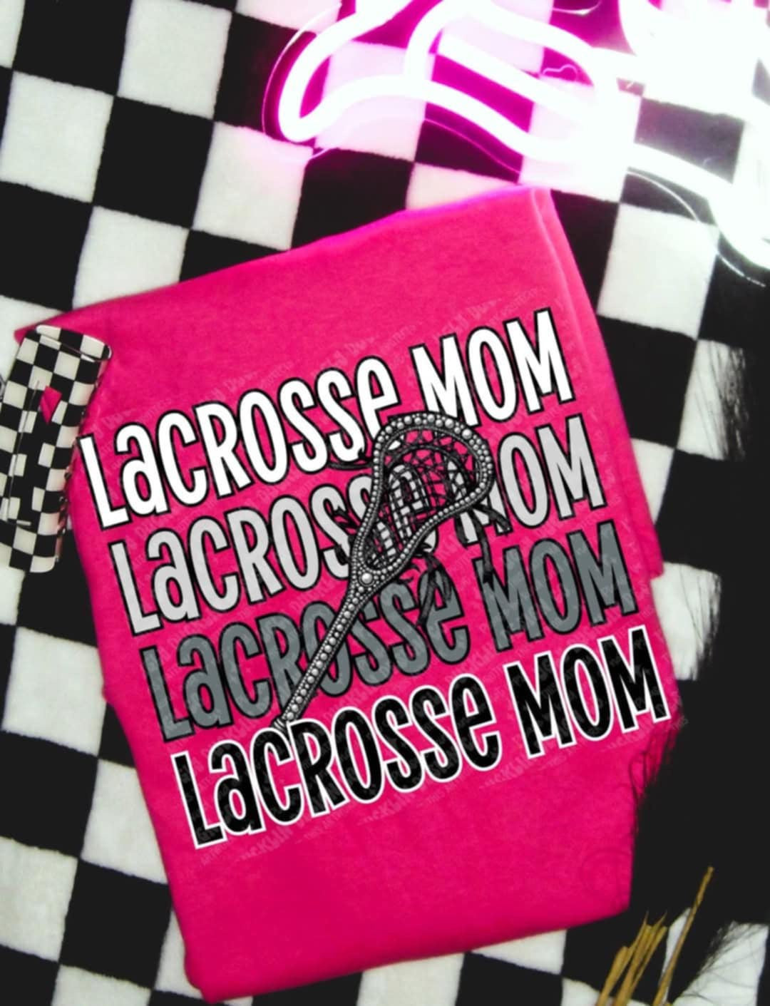 Lacrosse mom stacked (UD) 99574 DTF transfer