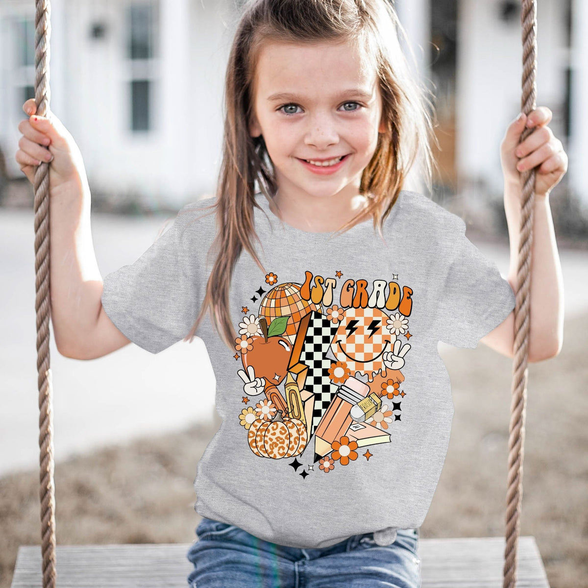 1st Grade Retro-38793-DTF transfer