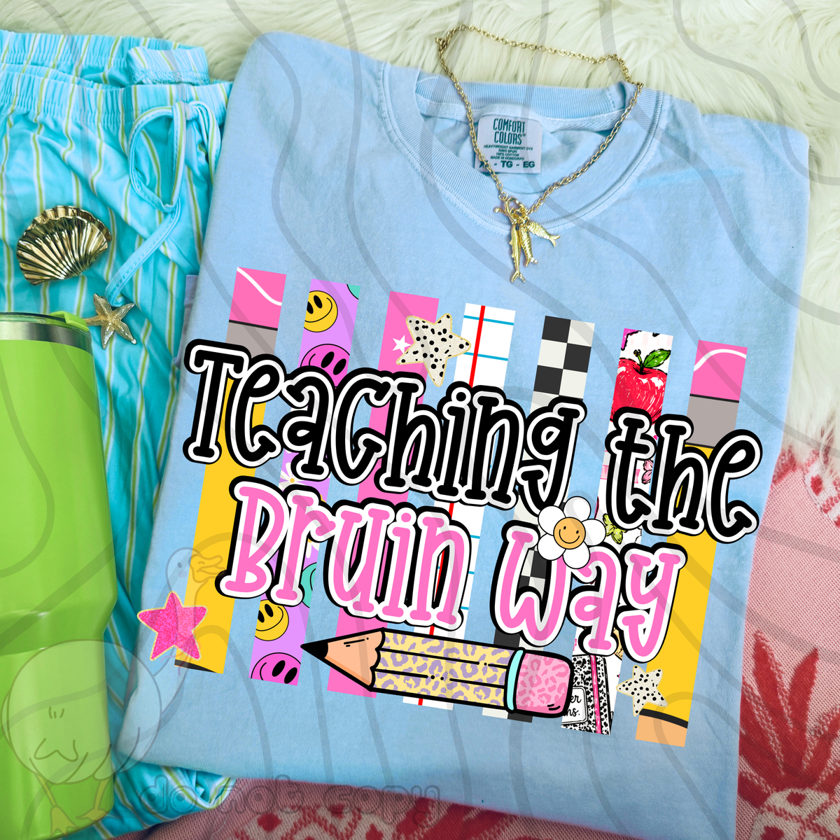 Teaching the bruin way school stripes (DKD) DTF Transfer
