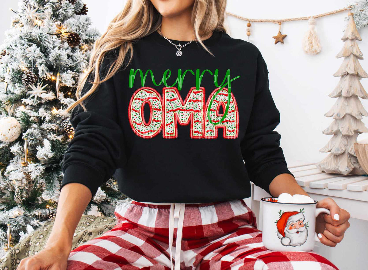 Merry oma cake filled (caplinger) 73018 DTF transfer