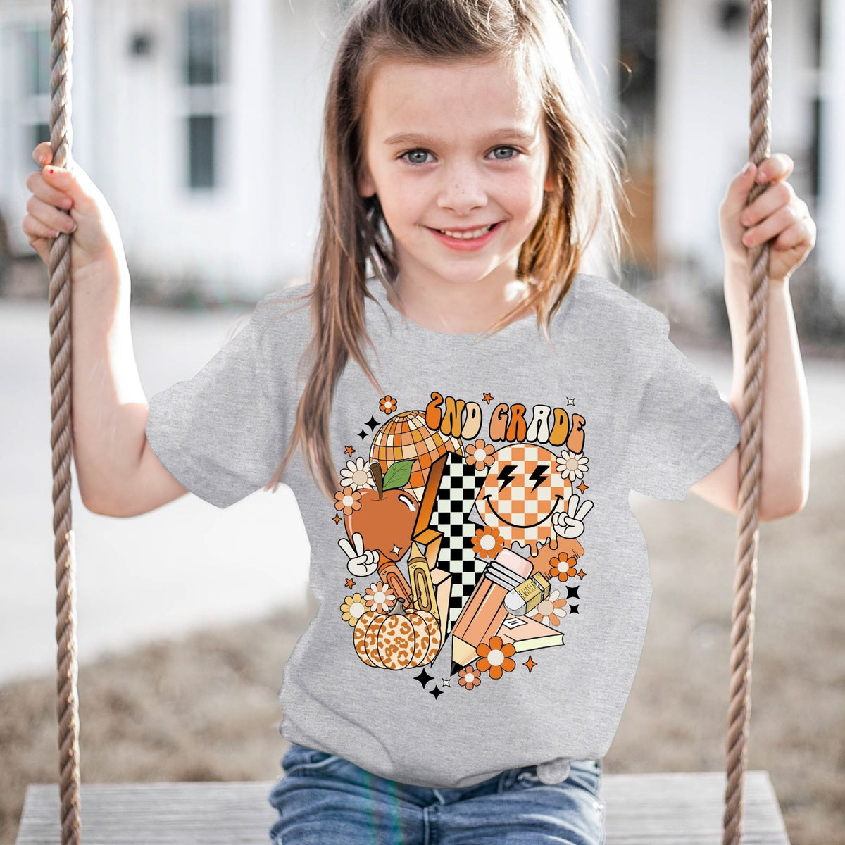 2nd Grade Retro-38791-DTF transfer