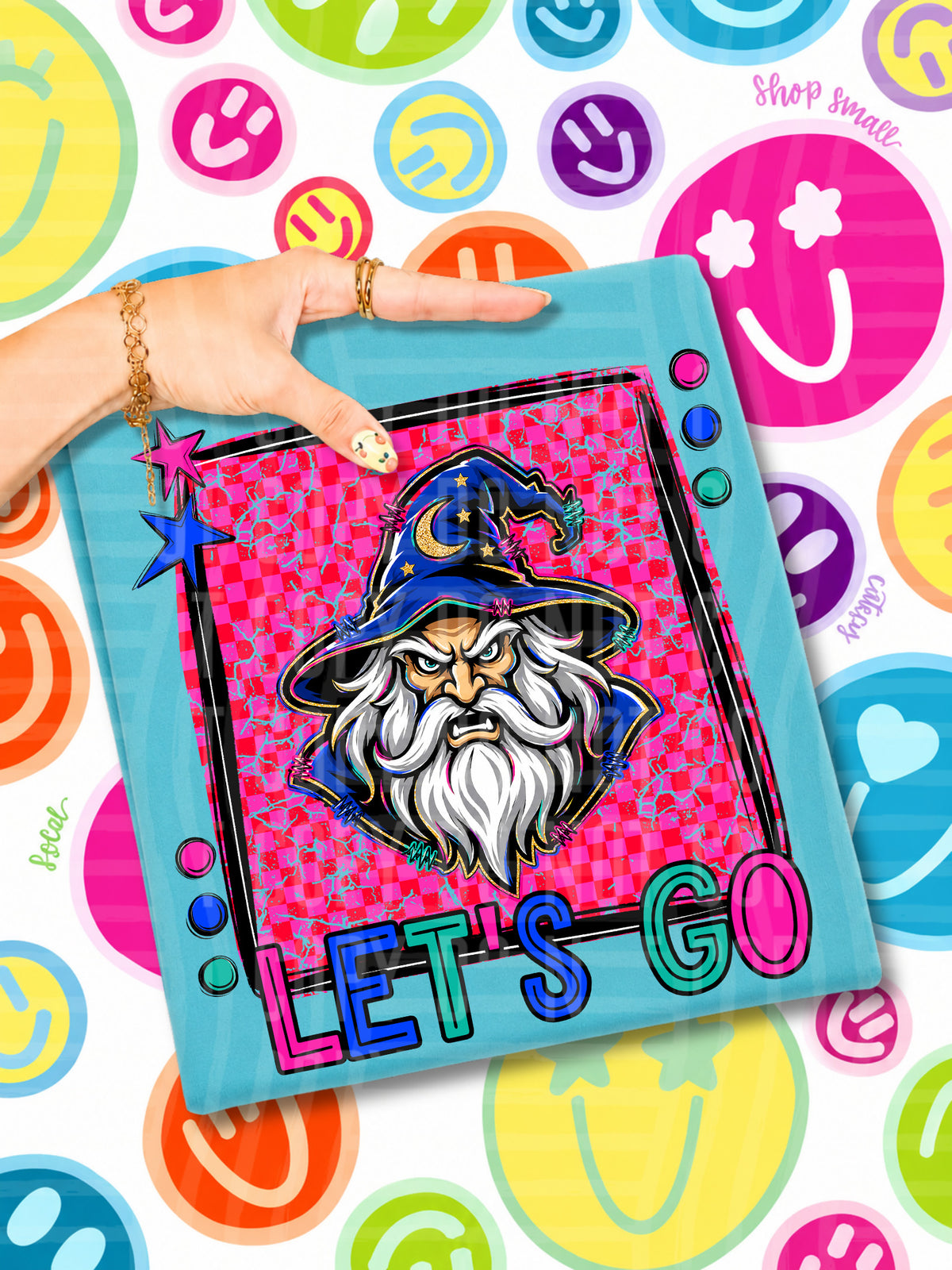 Lets go wizard candy mascots (Caplinger) DTF transfer