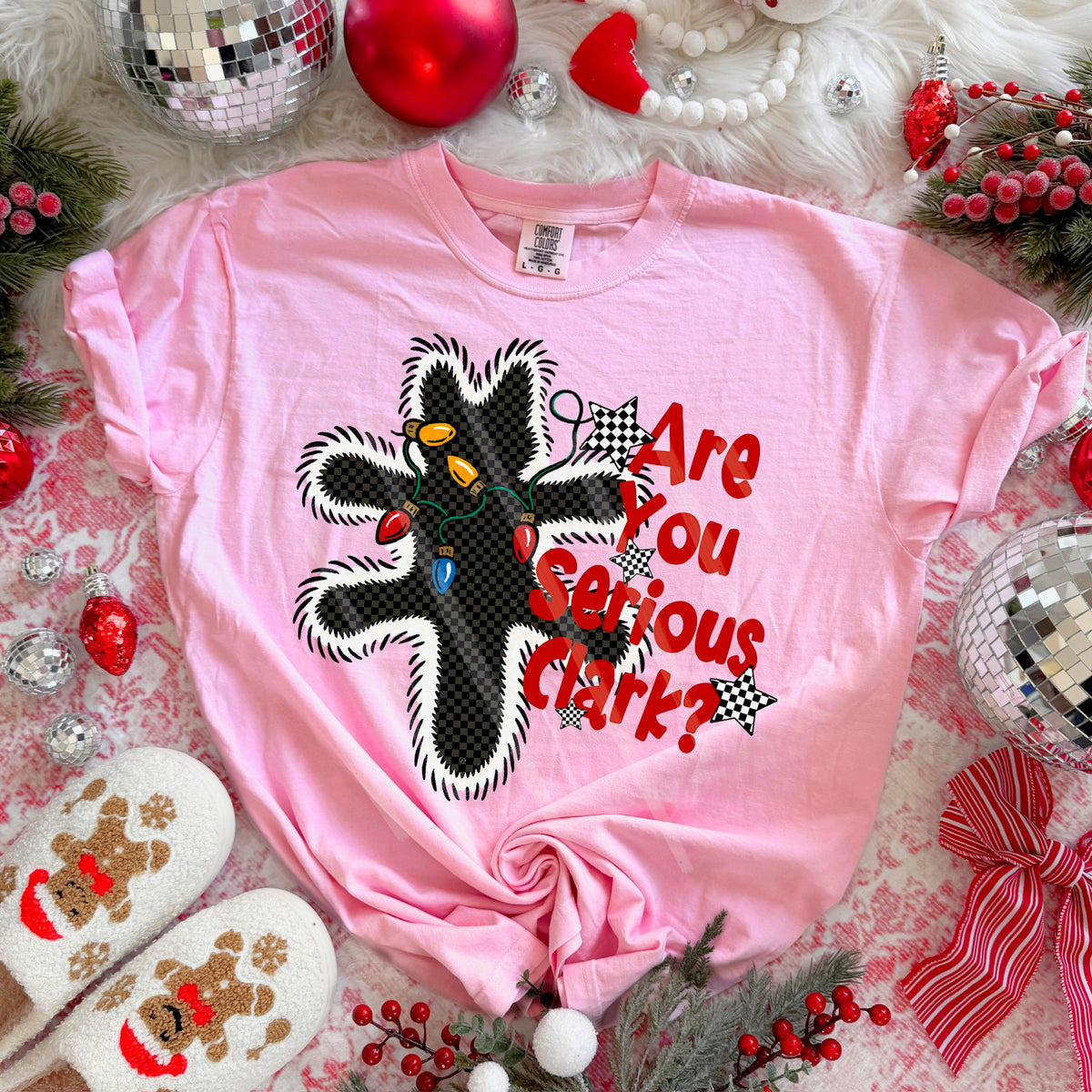 Are you serious with Christmas lights 113824 DTF transfer