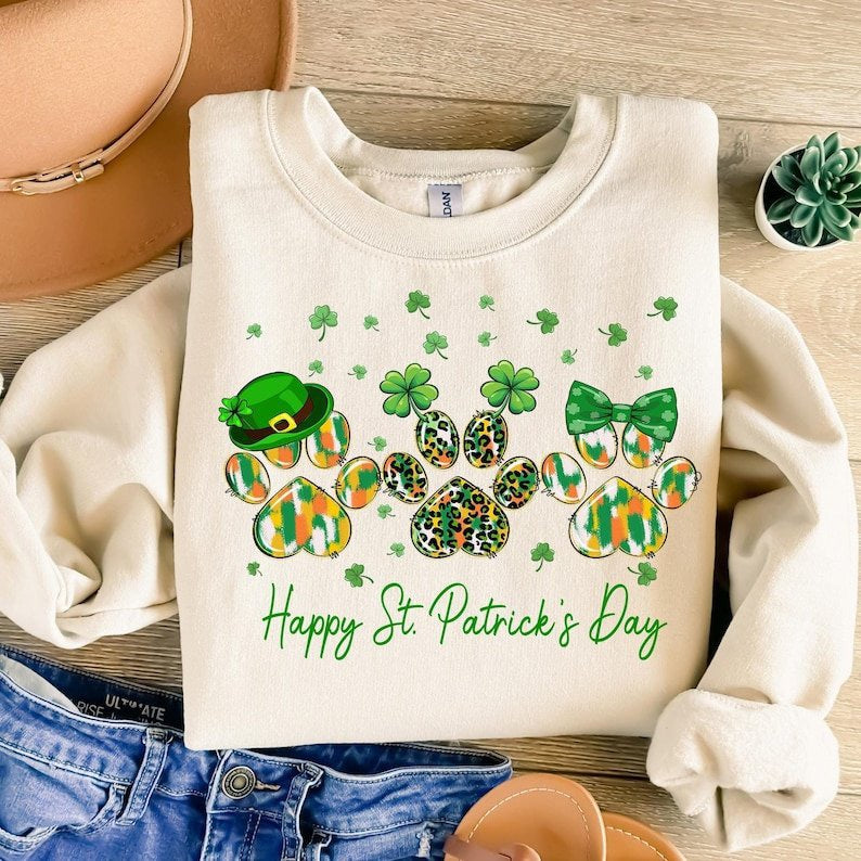 Happy st Patrick’s day paws 77614 DTF transfer