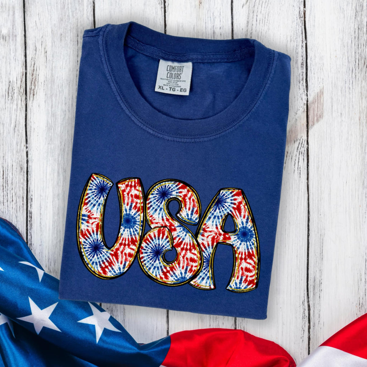 USA tie dye (SDD) 99257 DTF transfer