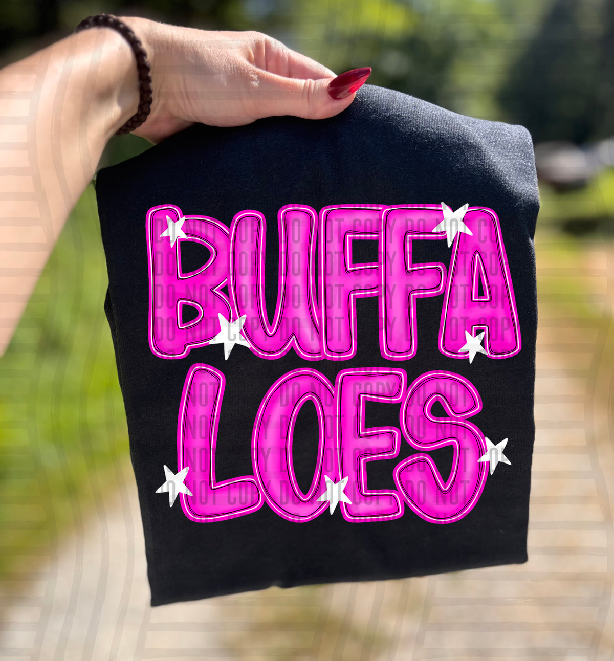 Buffaloes Pink And Preppy Split 112863 DTF transfer