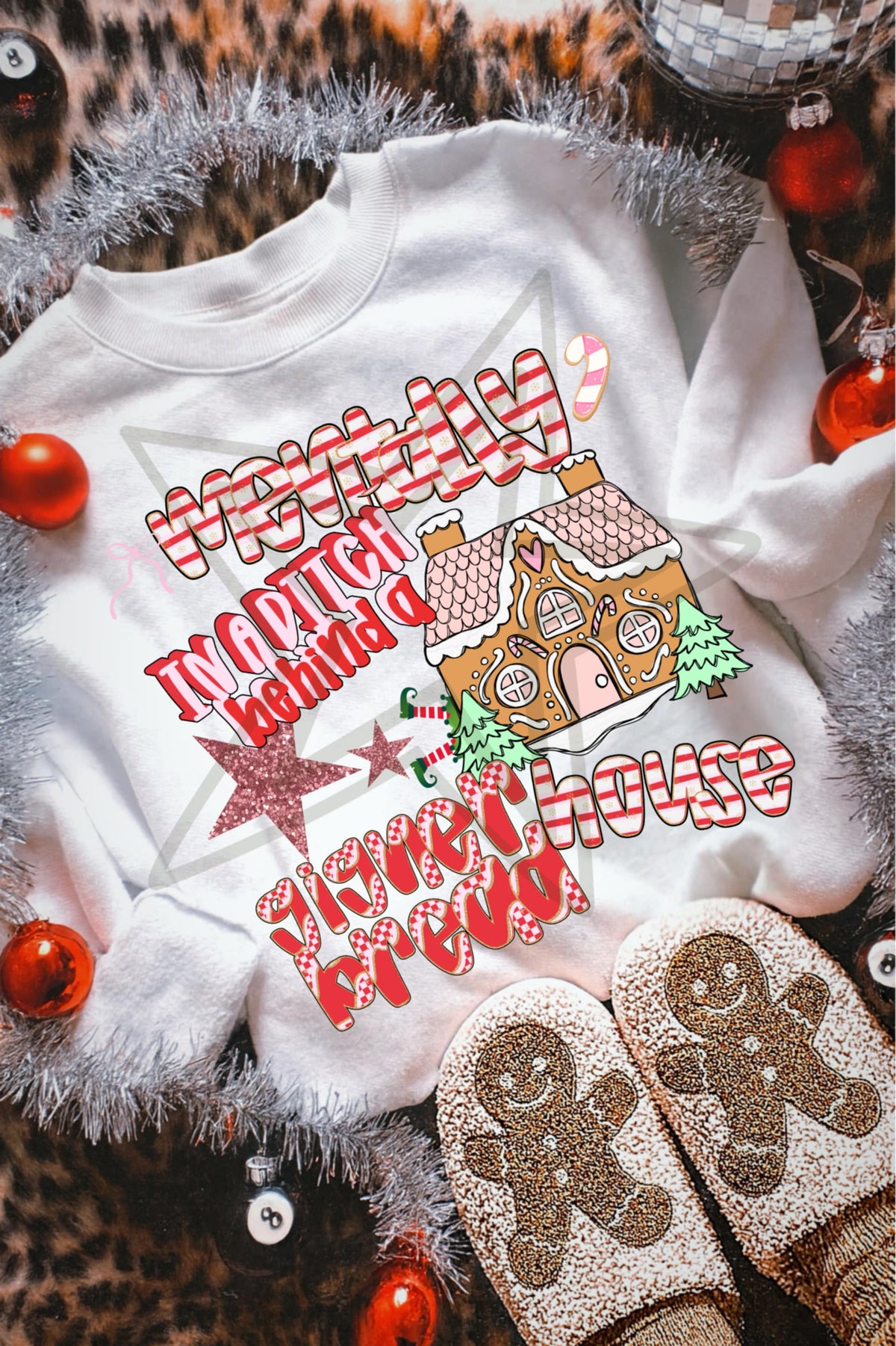 Mentally in a ditch gingerbread house (c’s) DTF Transfer