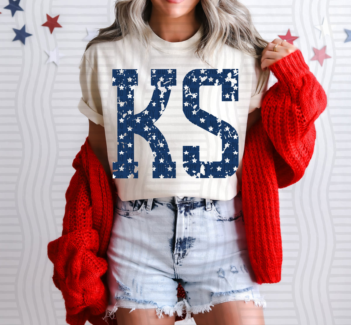 KS white stars (Caplinger) dtf transfer