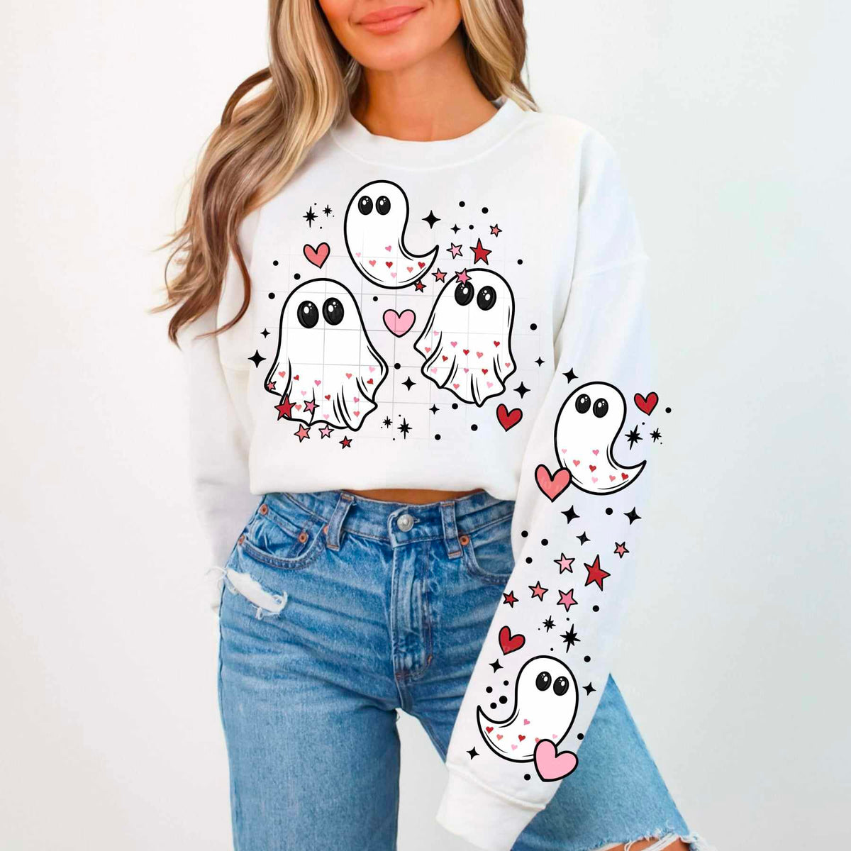 Valentine ghosts FRONT (CSC) 77028 DTF transfer