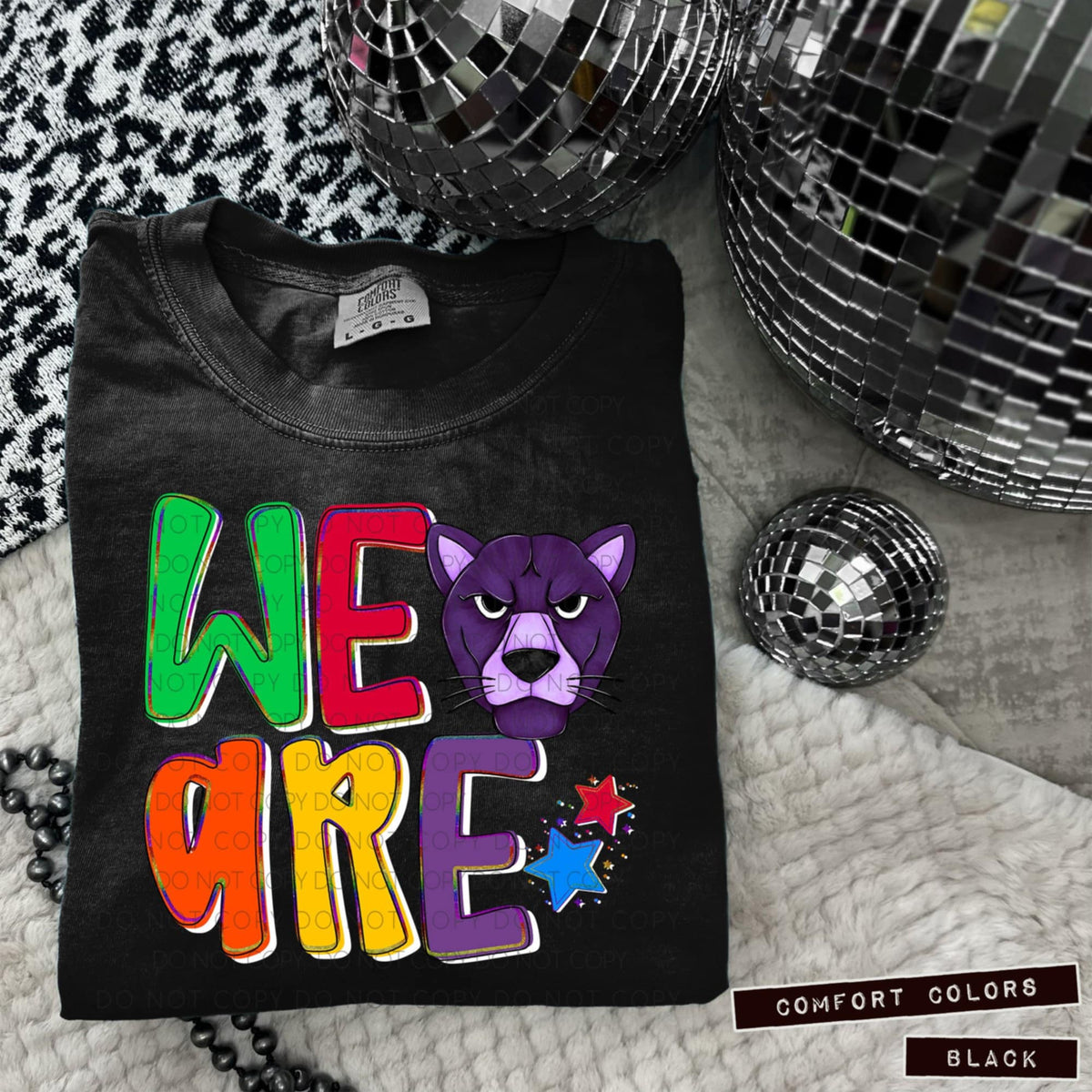 We are Cougar purple (Caplinger) 100691 DTF transfer