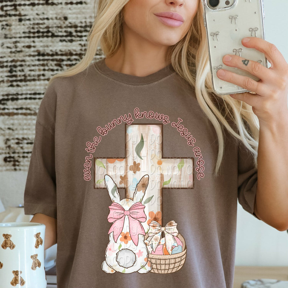 Even the bunny knows Jesus arose (DWS) Sunday special DTF transfer