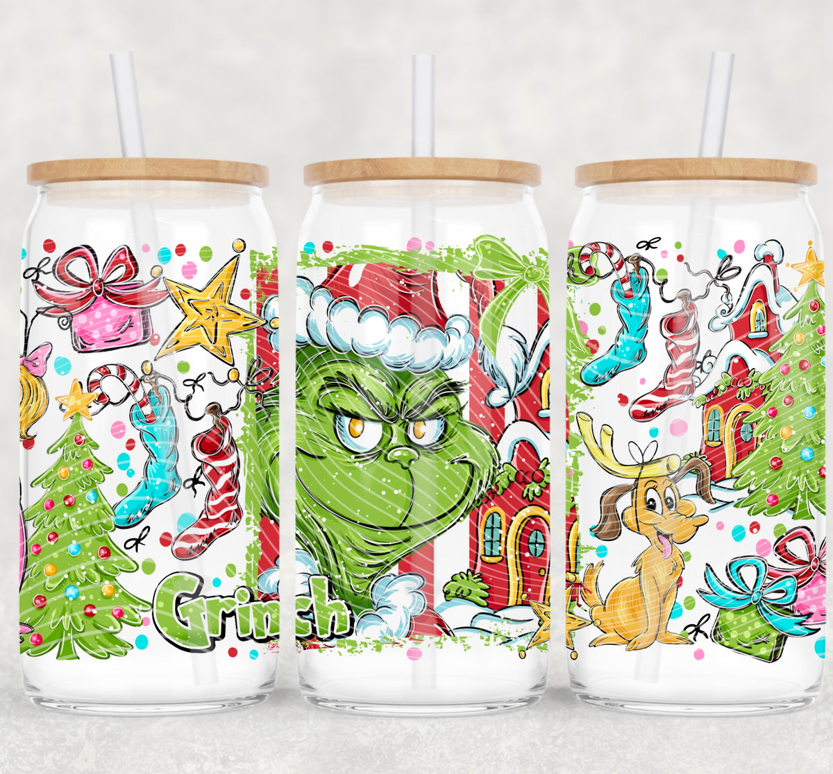 Christmas green guy (AG) UV DTF WRAP