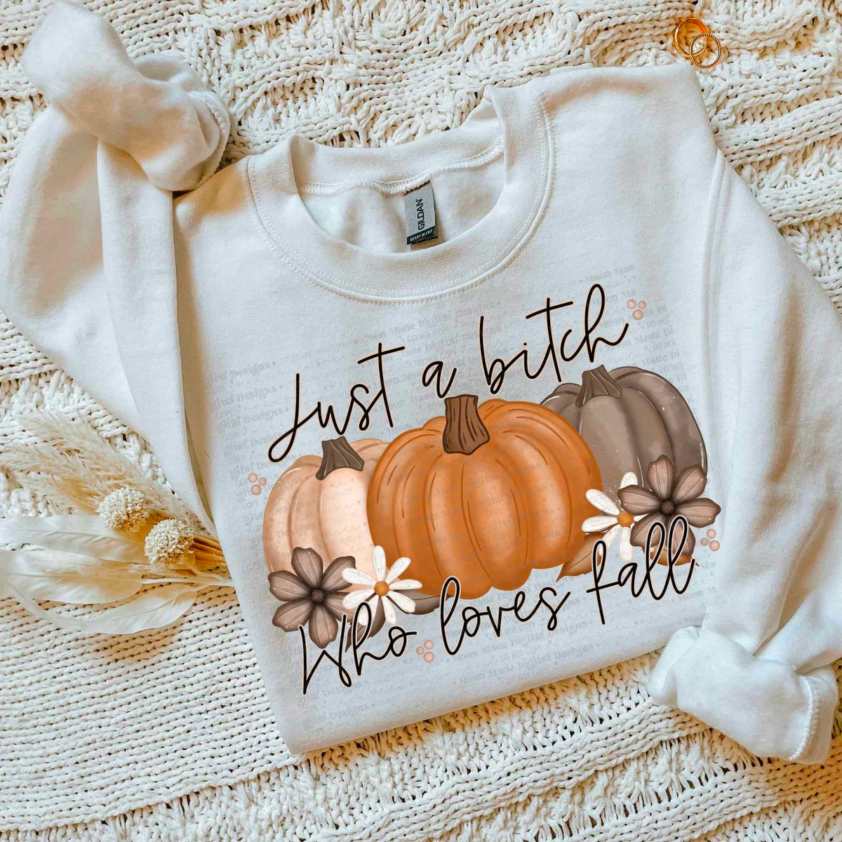 Just a girl who loves fall pumpkins (MMD) 52659 DTF transfer
