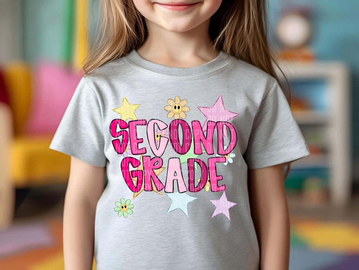 Second grade PINK (Caplinger) 107196 DTF transfer