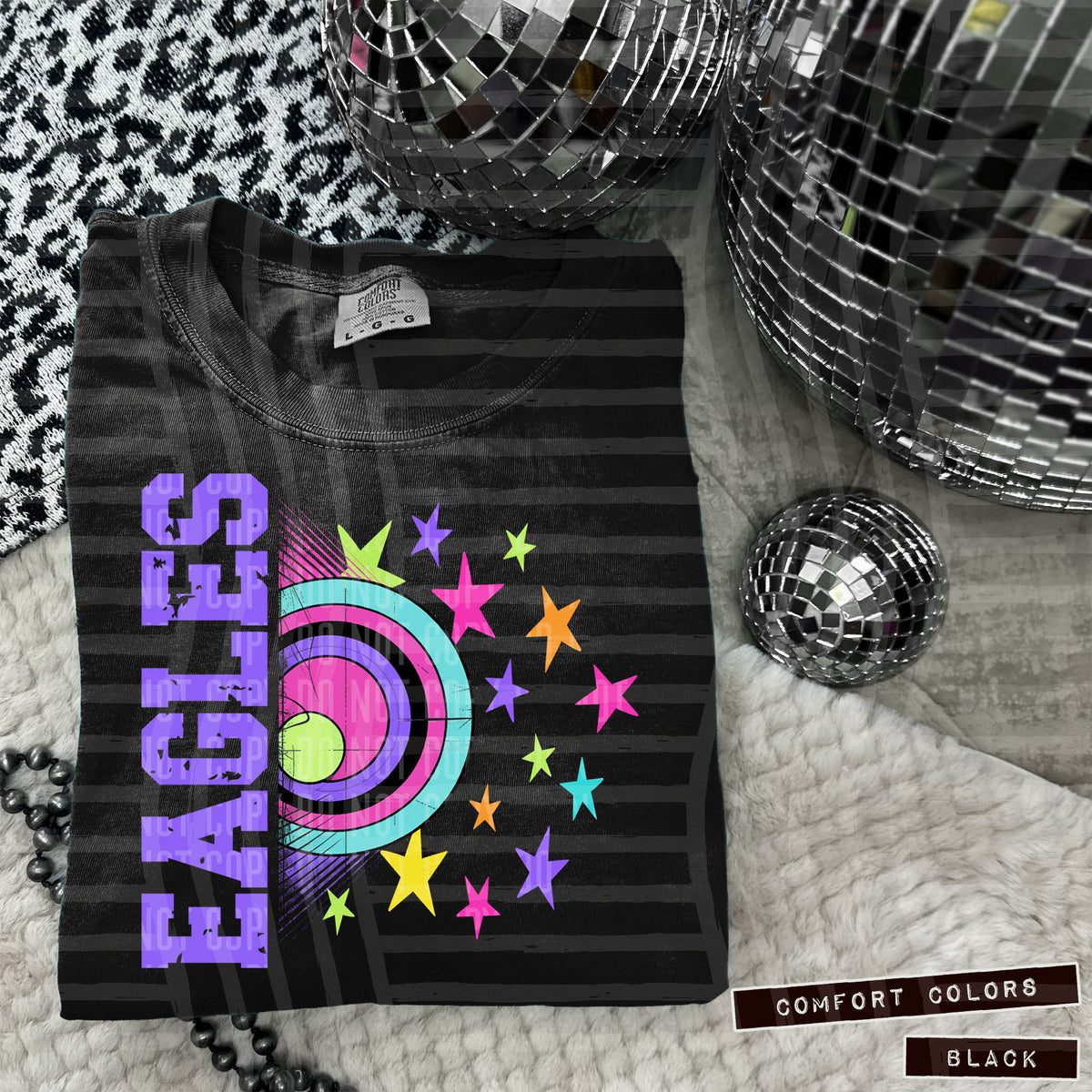 Eagles Rainbow Retro (Caplinger) DTF transfer