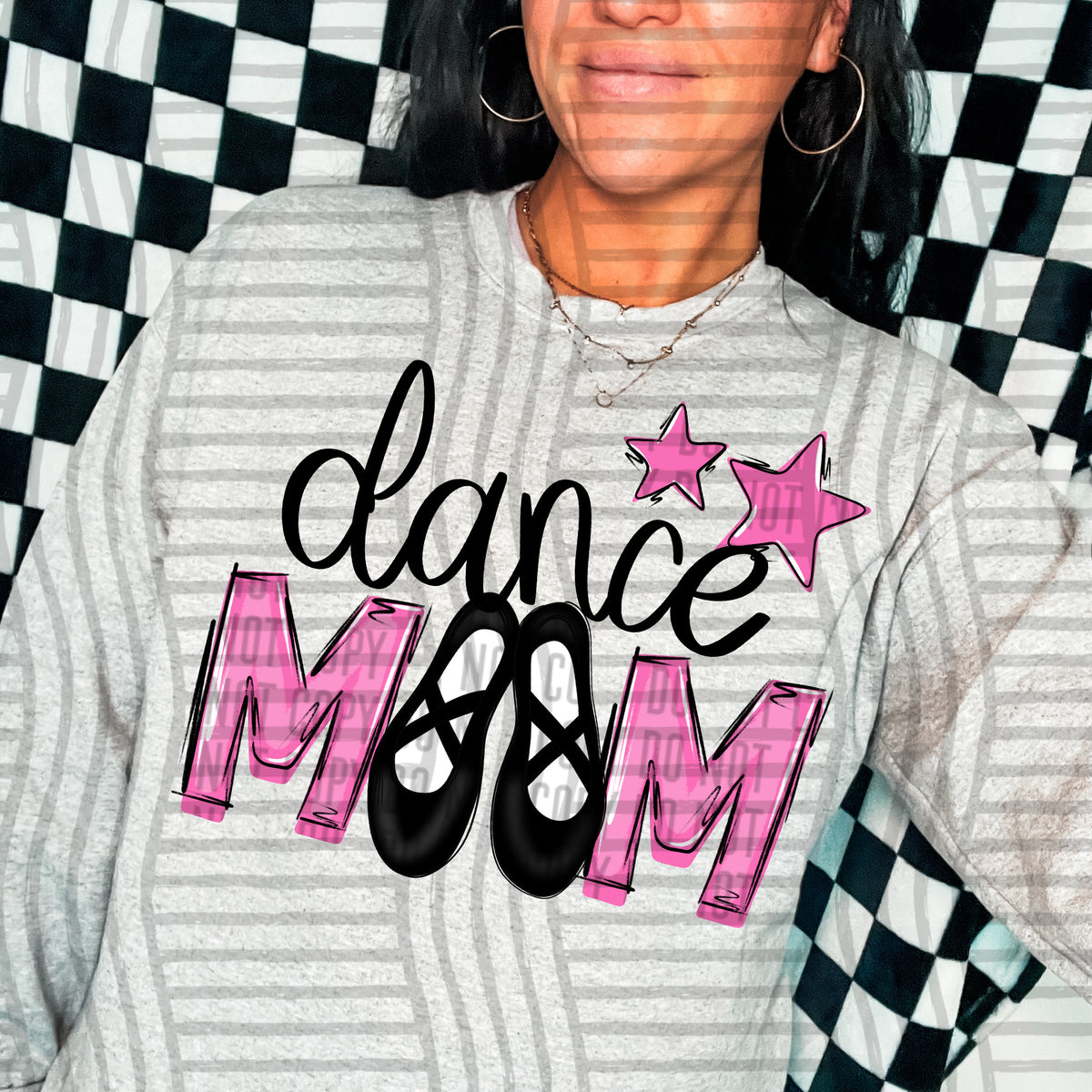 dance mom pink stars (Caplinger) DTF transfer