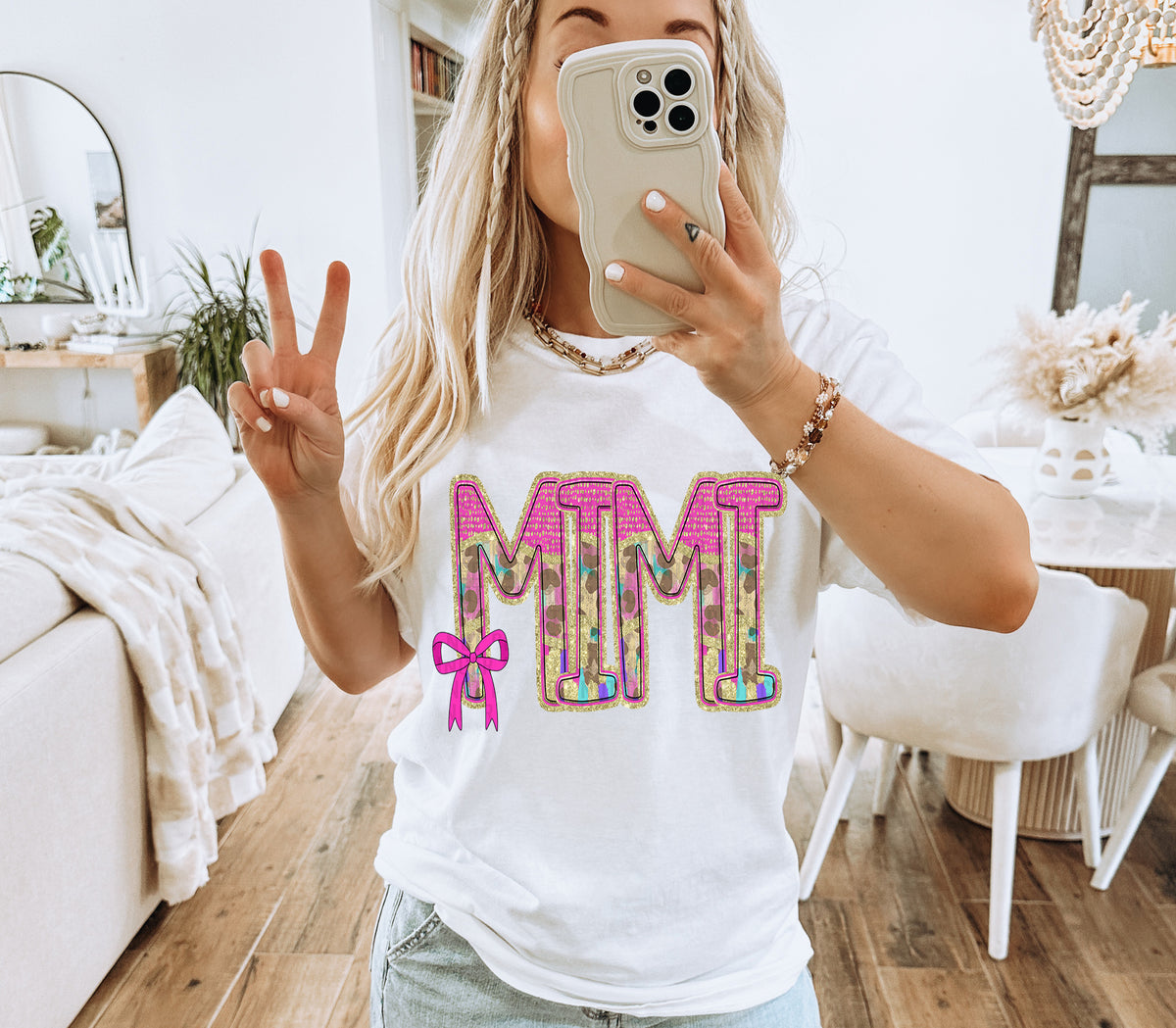 Leopard Mimi Small Bow (Caplinger) DTF transfer