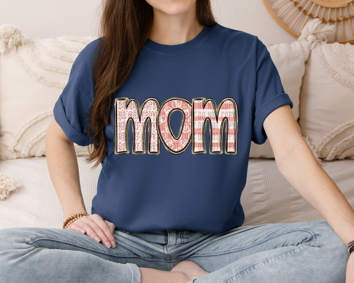 Mom Peach NO BOW (Caplinger) 102487 DTF transfer
