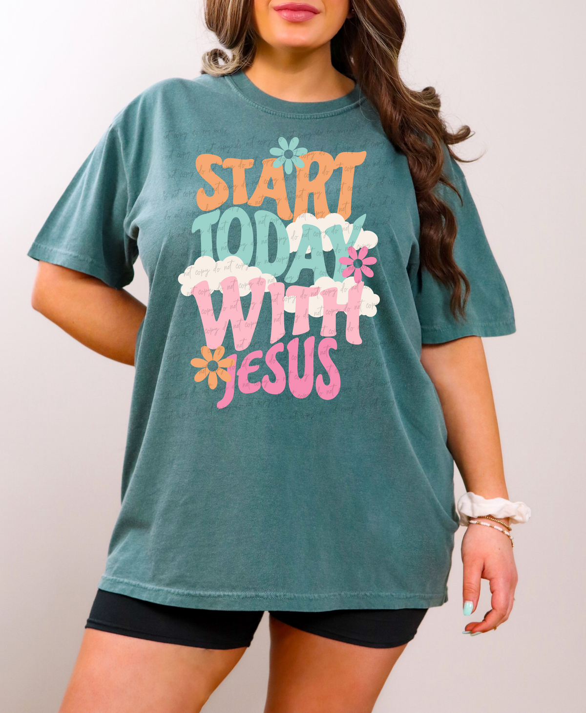Start today with jesus 28916 DTF Transfer – Mud & Grace Transfers