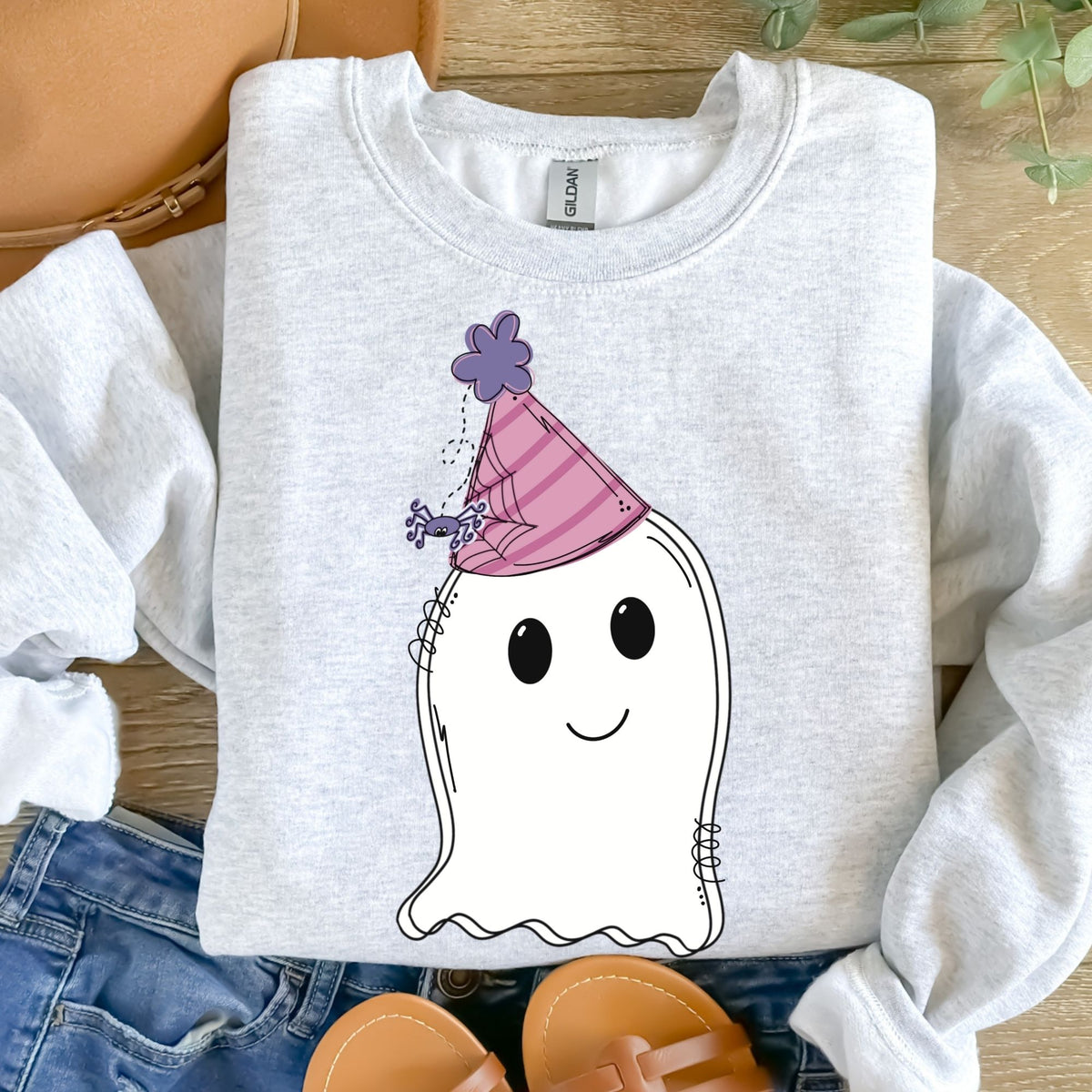 Ghost Purple Party Hat-38284-DTF transfer