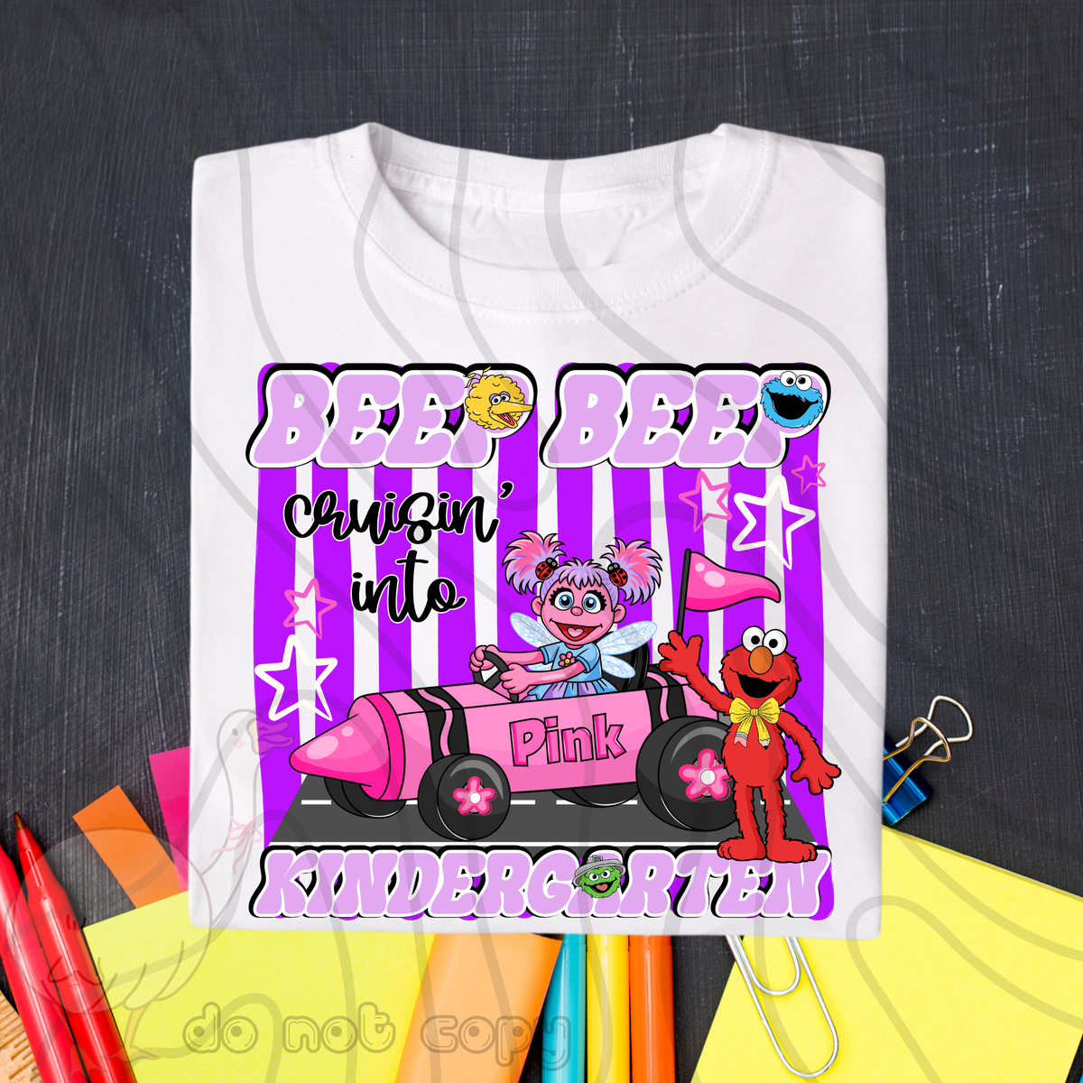 Beep beep purple kindergarten (DKD) DTF Transfer