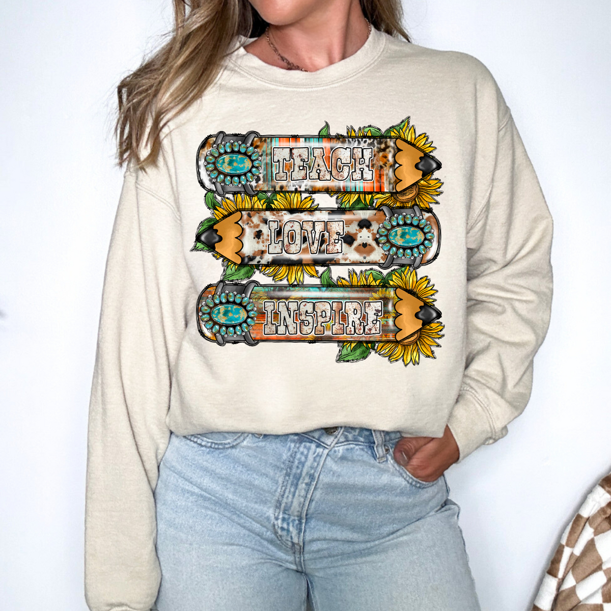 Teach Love Inspire (RD) DTF Transfer