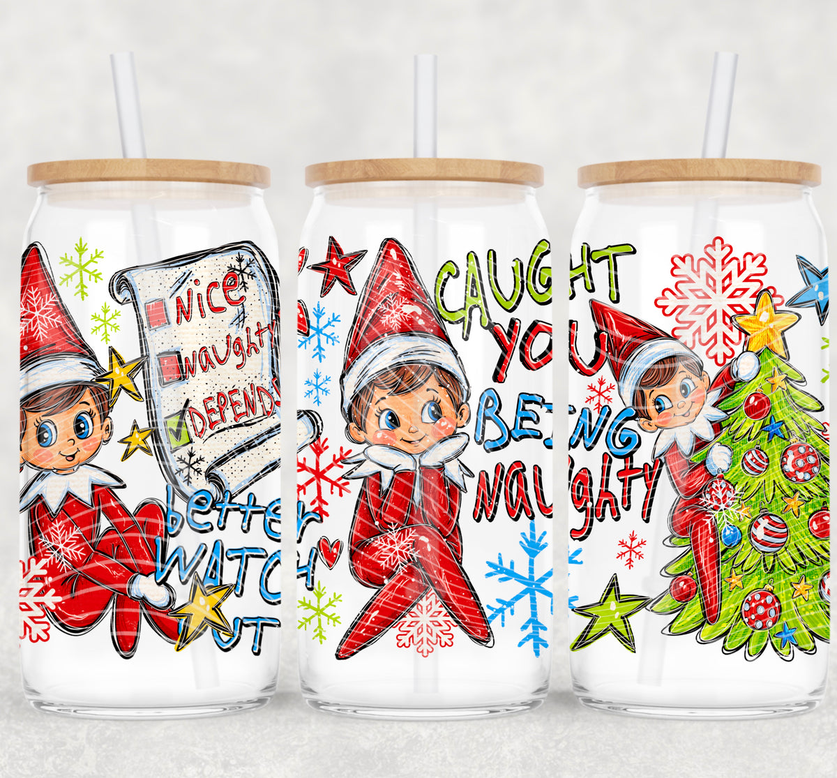 Caught you being naughty (AG) UV DTF WRAP