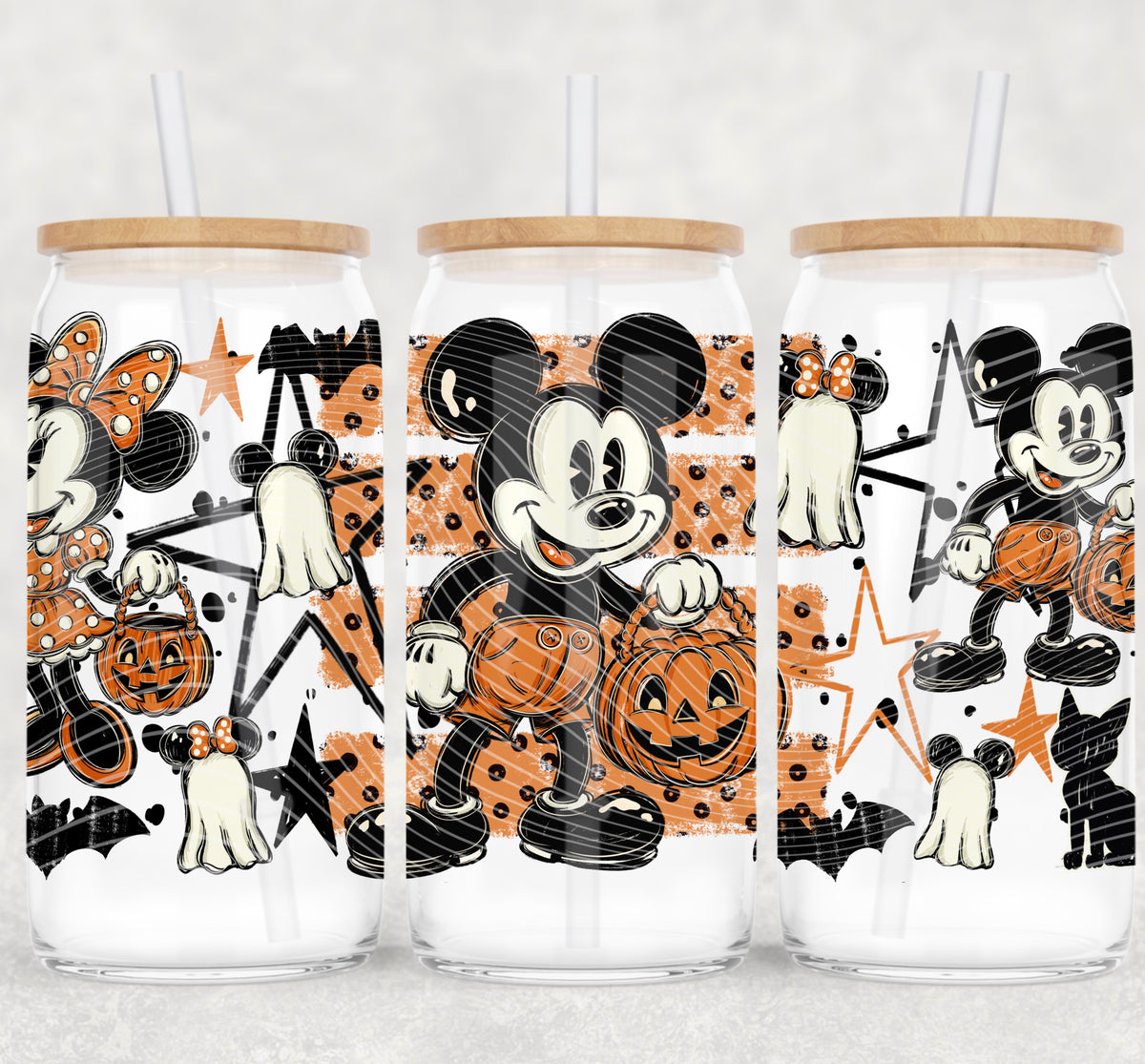 Boy mouse trick or treating (AG) UV DTF WRAP
