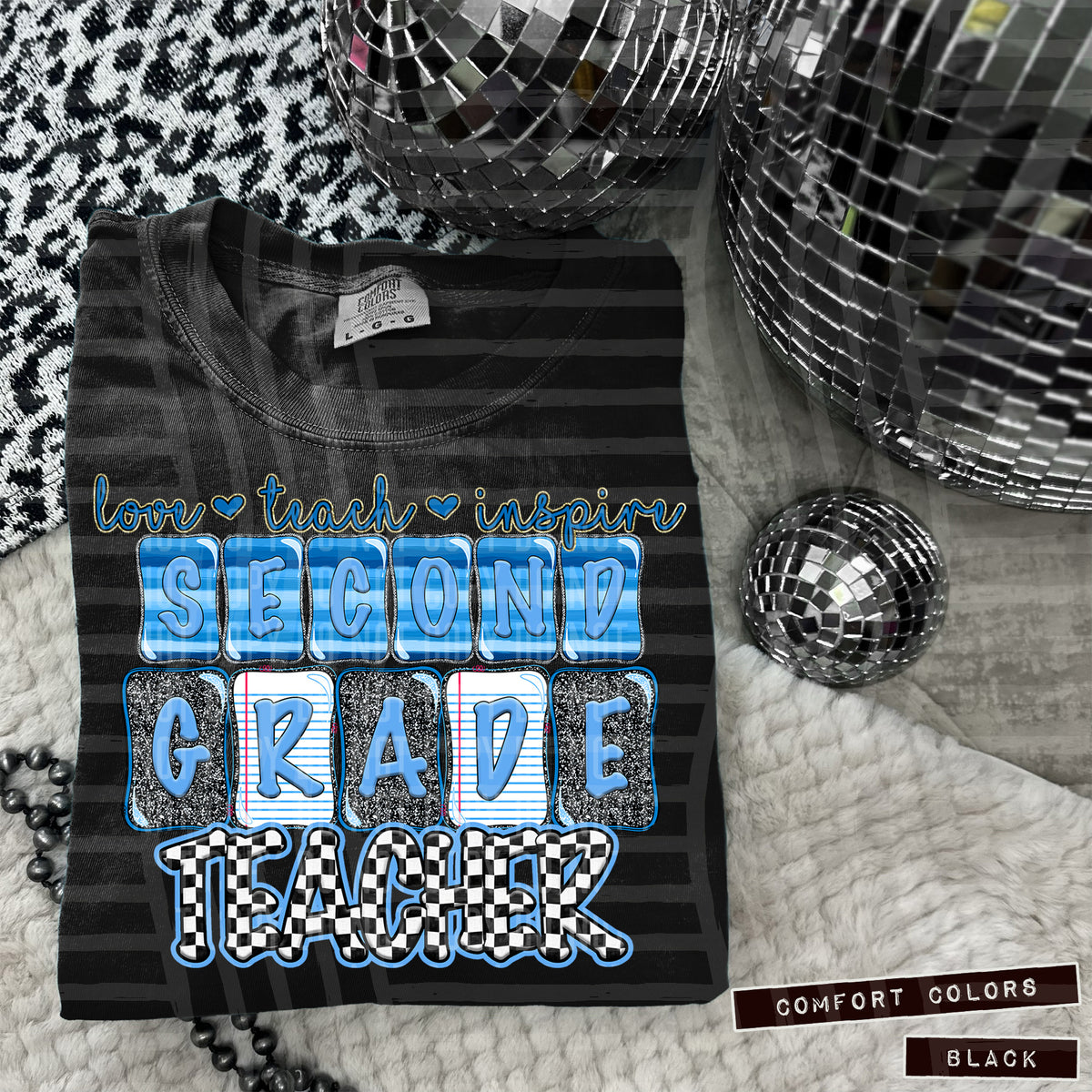 Second Grade Teacher blue (Caplinger) DTF transfer