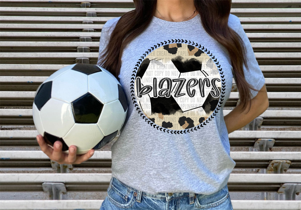 Blazers soccer background (Caplinger) DTF transfer