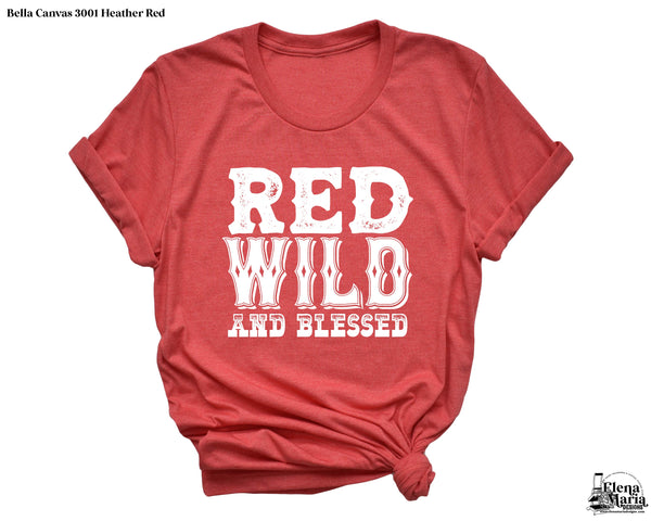 red wild and blessed ADULT screen print transfer