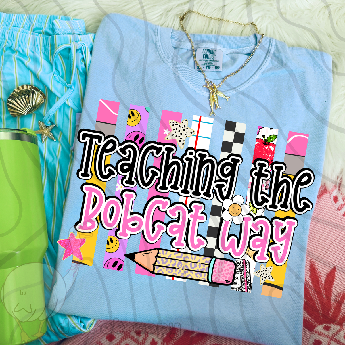 Teaching the bobcat way school stripes (DKD) DTF Transfer